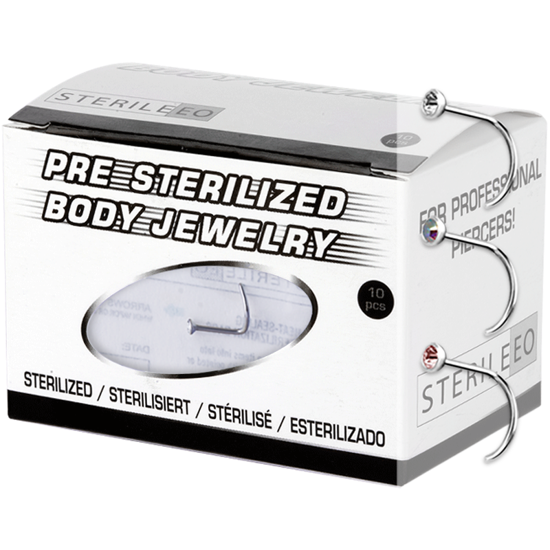 Sterilized Titanium Nostril (box 10pcs) Gioielleria Sterile