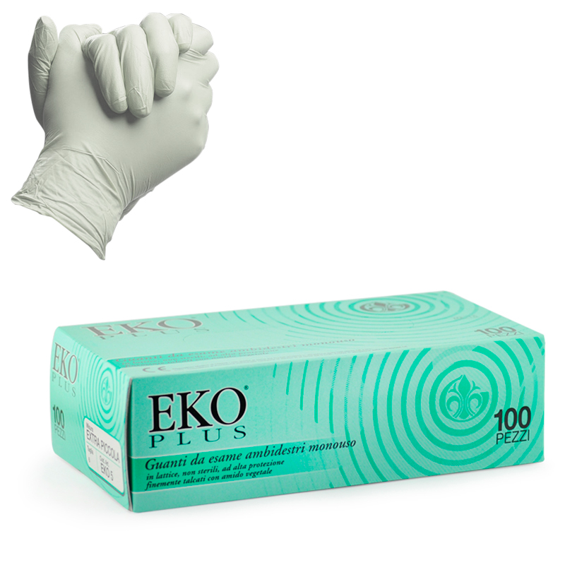 Doc Eko Plus Latex Gloves (100pcs) Prodotti monouso