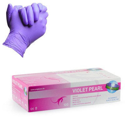 Violet Pearl Nitrile Gloves (100pcs) Prodotti monouso