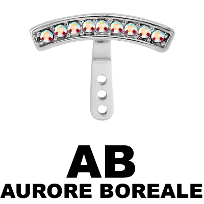 Surgical Steel Jewelled Helix Wrap Orecchio