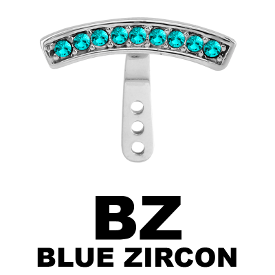 Surgical Steel Jewelled Helix Wrap Orecchio