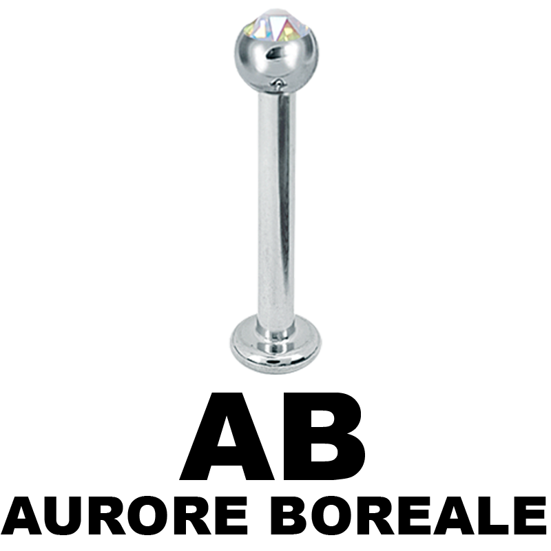 Micro Labret with Crystals Ball Labret