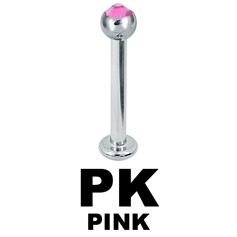 Micro Labret with Crystals Ball Labret