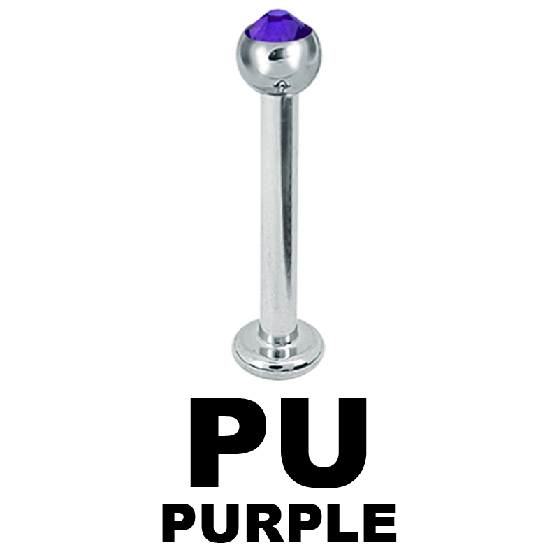 Micro Labret with Crystals Ball Labret