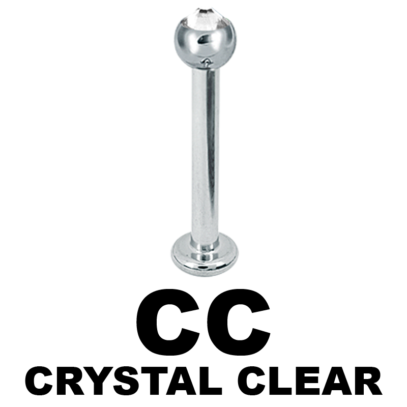 Micro Labret with Crystals Ball Labret