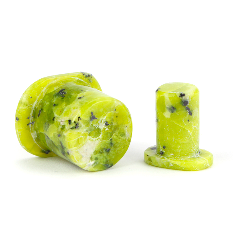 Lizardite (Norwegian Jade) Rounded Labret Labbro