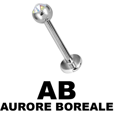 Titanium Jewelled Micro Labret Labbro