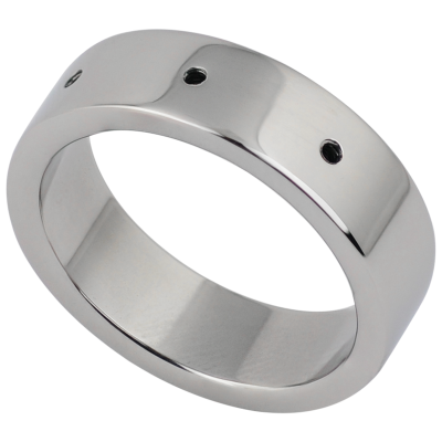 Surgical Steel Ring with 3 Microdermal Hole Rings