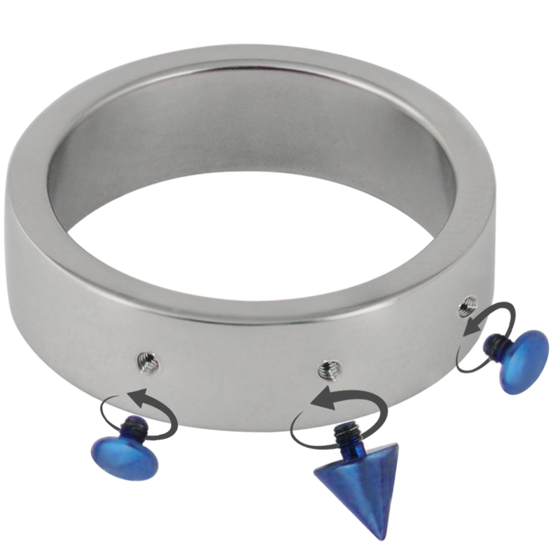 Surgical Steel Ring with 3 Microdermal Hole Anelli
