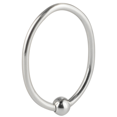 Steel Ball Closure Oval Ring Orecchio