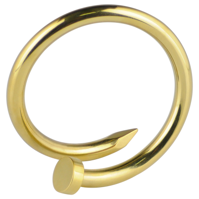 Gold PVD Enlarging Earring Nail Orecchio