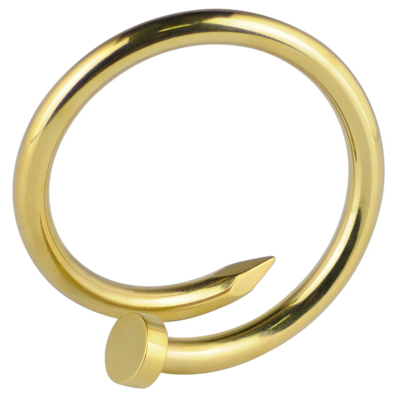 Gold PVD Enlarging Earring Nail Orecchio