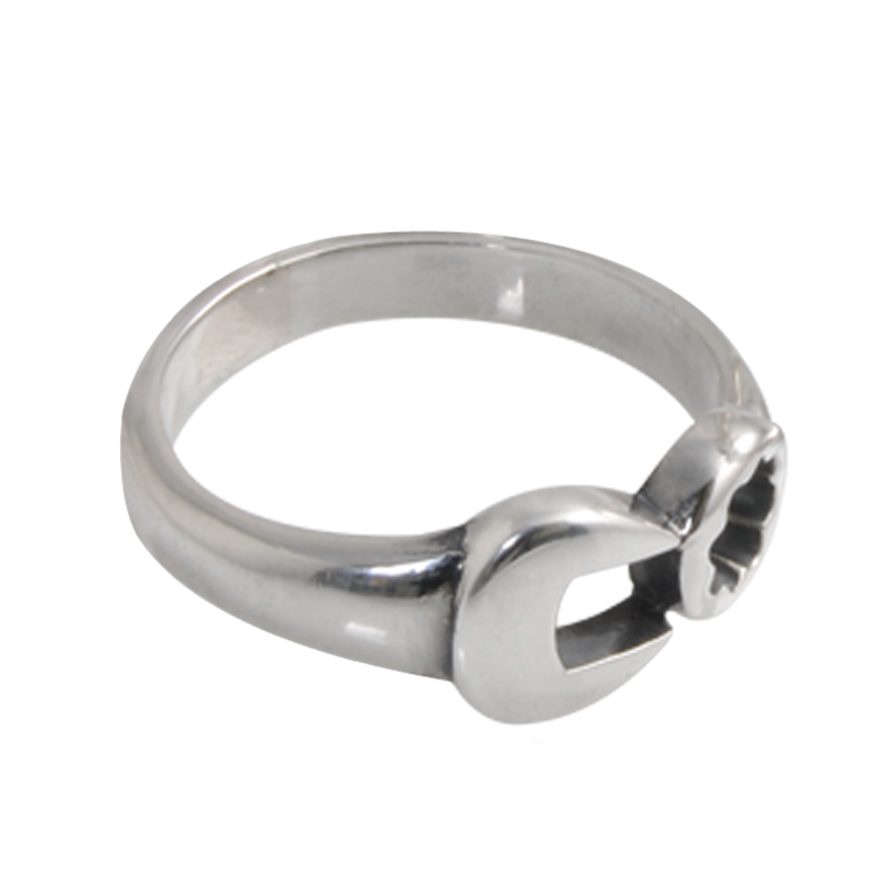 Wrench Silver Ring Anelli