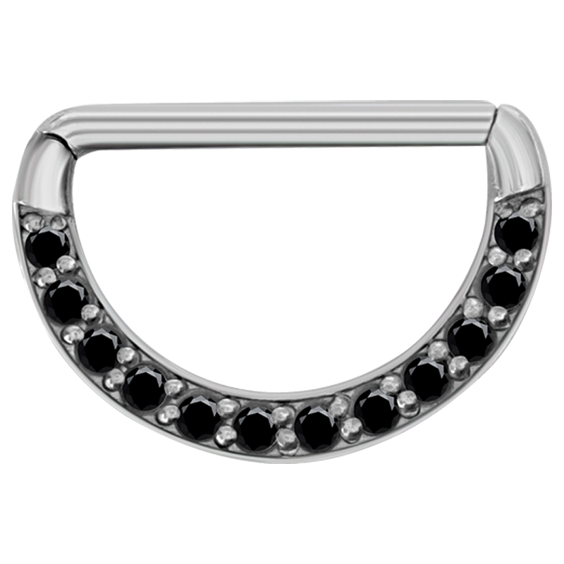Steel Jewelled Nipple Clicker Shield Capezzolo