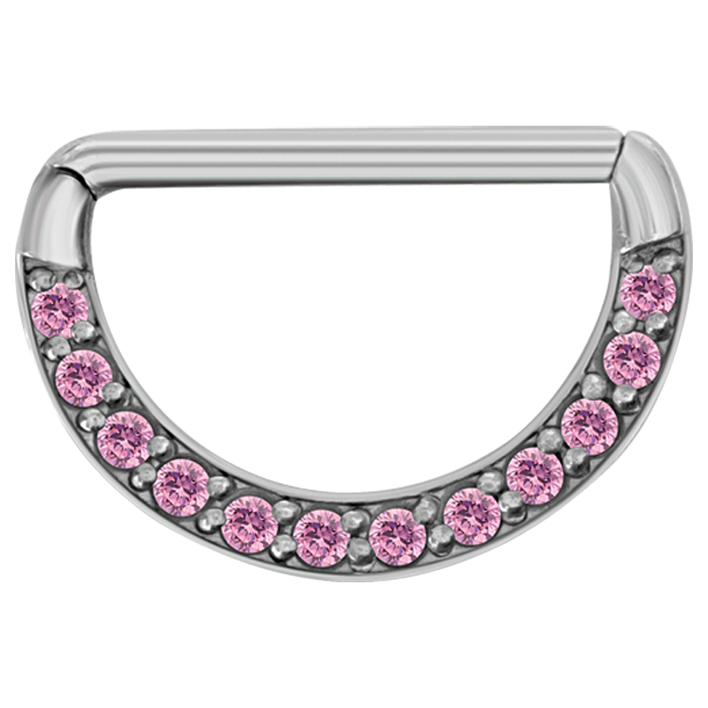 Steel Jewelled Nipple Clicker Shield Capezzolo