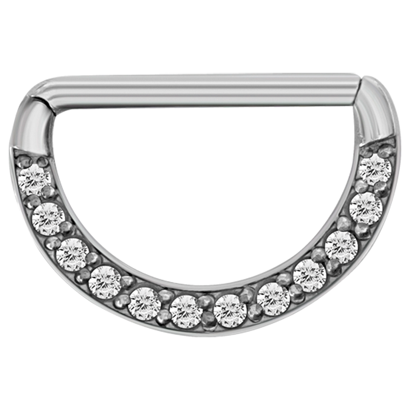 Steel Jewelled Nipple Clicker Shield Capezzolo