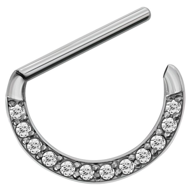 Steel Jewelled Nipple Clicker Shield Capezzolo