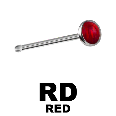 Titanium Opal Cabochon Nose Bones (2.35mm Opal) Nostril e Cerchi