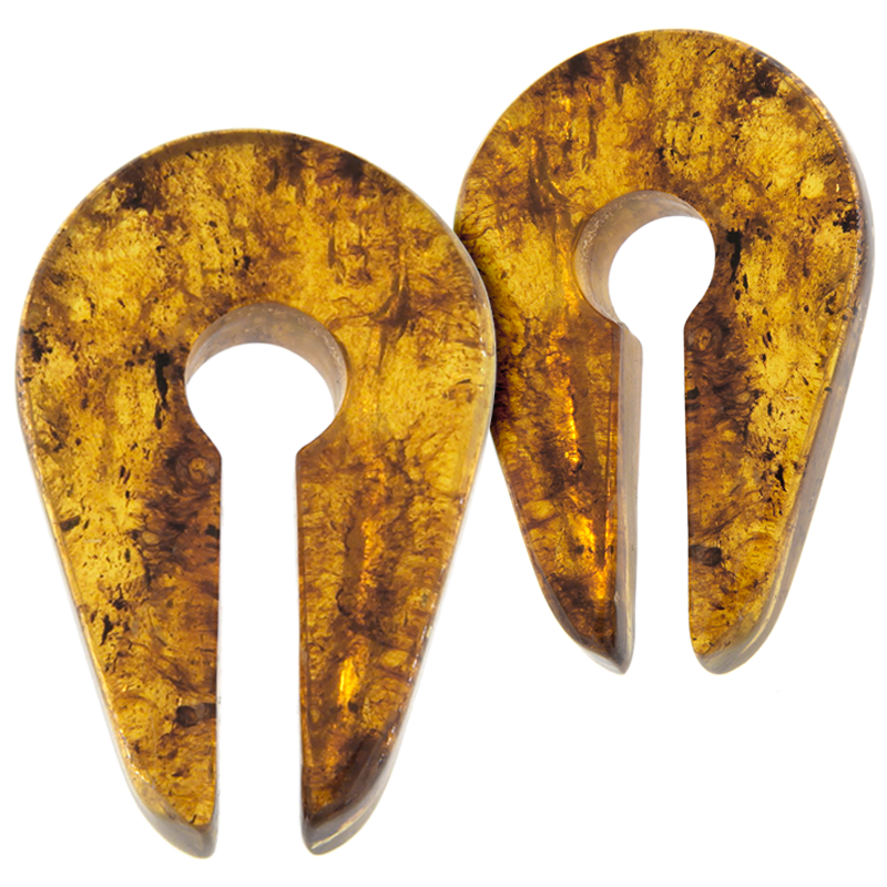 Chiapas Amber Keyhole Weight (Price for Pair) Pietra
