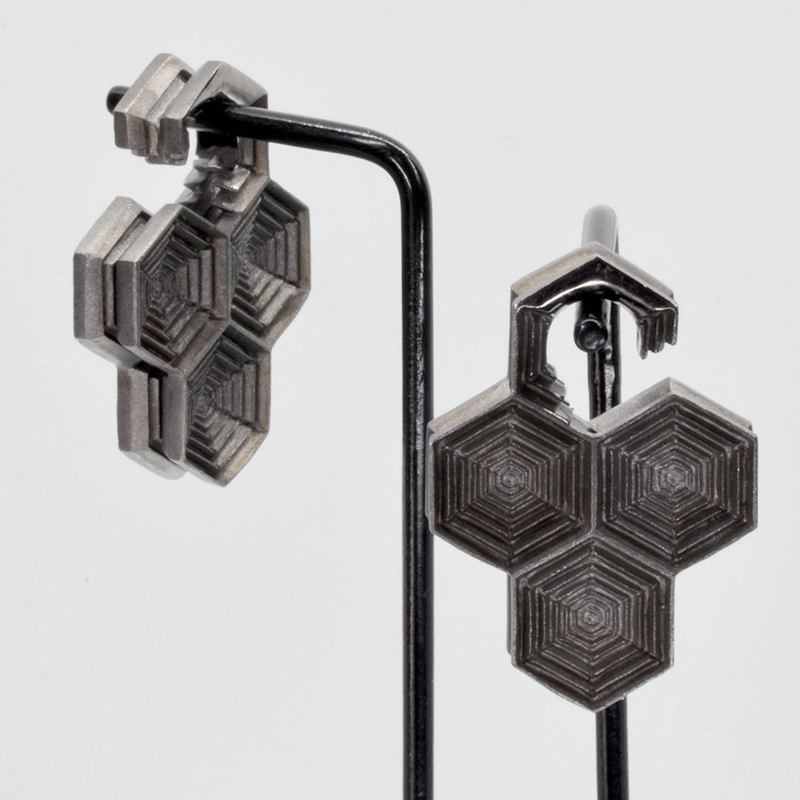 Black Silver Dizzycomb Ear Weights (price for pair) Orecchio