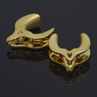 Silver Gold Plated Sayagata Small Hoops with Ruby and Diamonds (price for pair) Orecchio