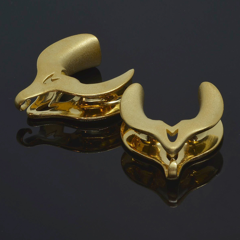 Silver Gold Plated Sayagata Small Hoops with Ruby and Diamonds (price for pair) Orecchio