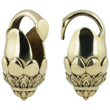 Yellow Brass Hanging Tulip Weights (Price for Pair)