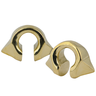Yellow Brass Pyramid Weights (Price for Pair) Ear