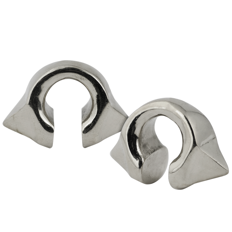 White Brass Pyramid Weights (Price for Pair) Orecchio