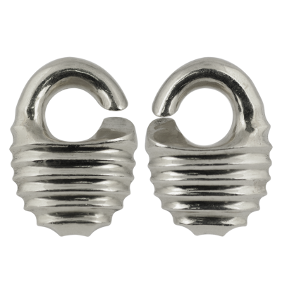 White Brass Chrysalis Weights (Price for Pair) Orecchio
