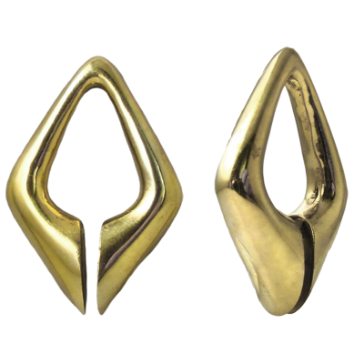 Yellow Brass Losange Weight (Price for Pair) Orecchio