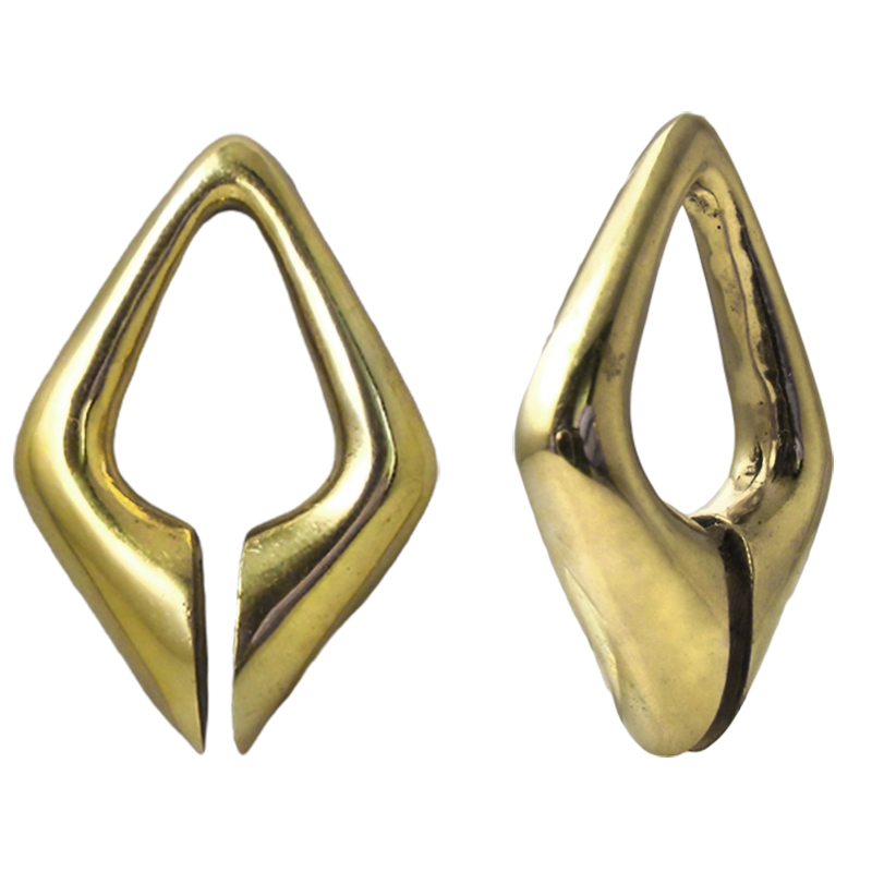 Yellow Brass Losange Weight (Price for Pair) Orecchio