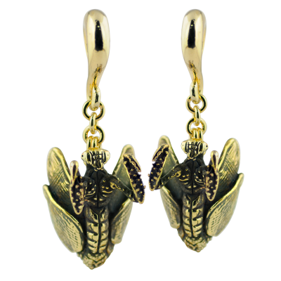 Brass Mantis Weight Pendant (Price for Pair) Ear
