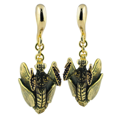 Brass Mantis Weight Pendant (Price for Pair) Orecchio