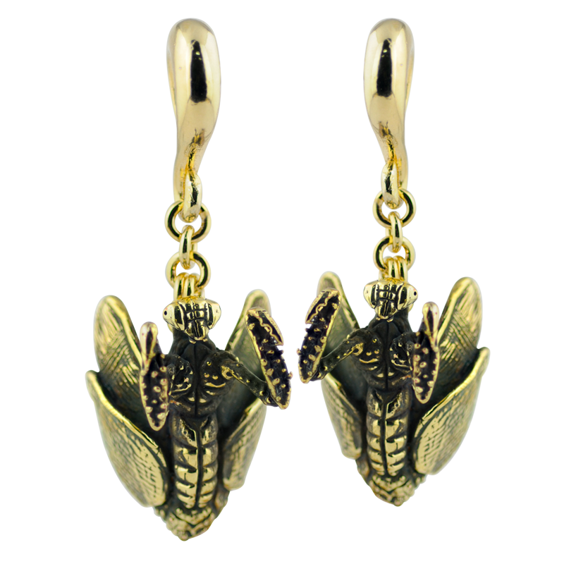 Brass Mantis Weight Pendant (Price for Pair) Orecchio