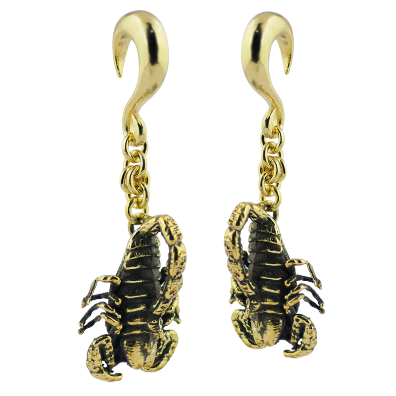 Brass Scorpion Weight Pendant (Price for Pair) Orecchio
