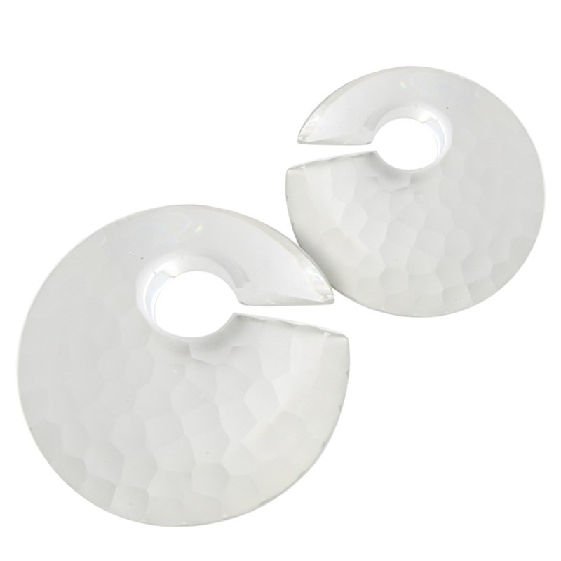 Small Solid Martele Eclipse Gorilla Glass® Ear Weights Orecchio