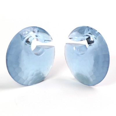 Small Solid Martele Eclipse Gorilla Glass® Ear Weights Orecchio