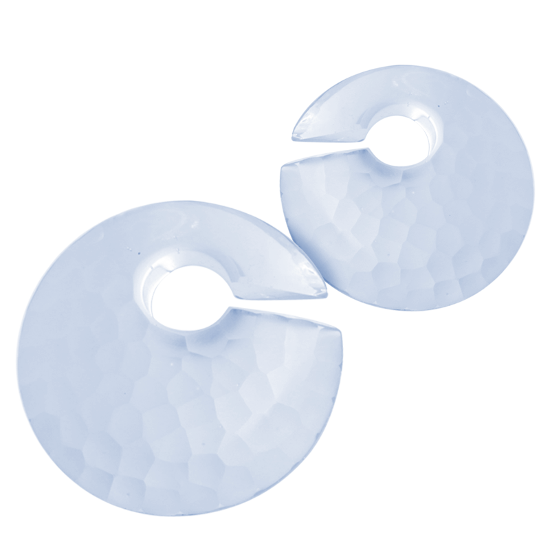 Small Solid Martele Eclipse Gorilla Glass® Ear Weights Orecchio