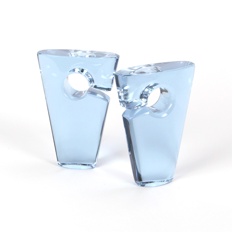 Large Solid Rhomboids Gorilla Glass® Ear Weights Orecchio