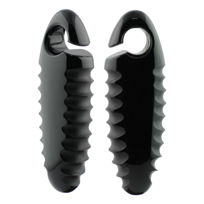 Black Hive Cocoons Gorilla Glass® Ear Weights Orecchio