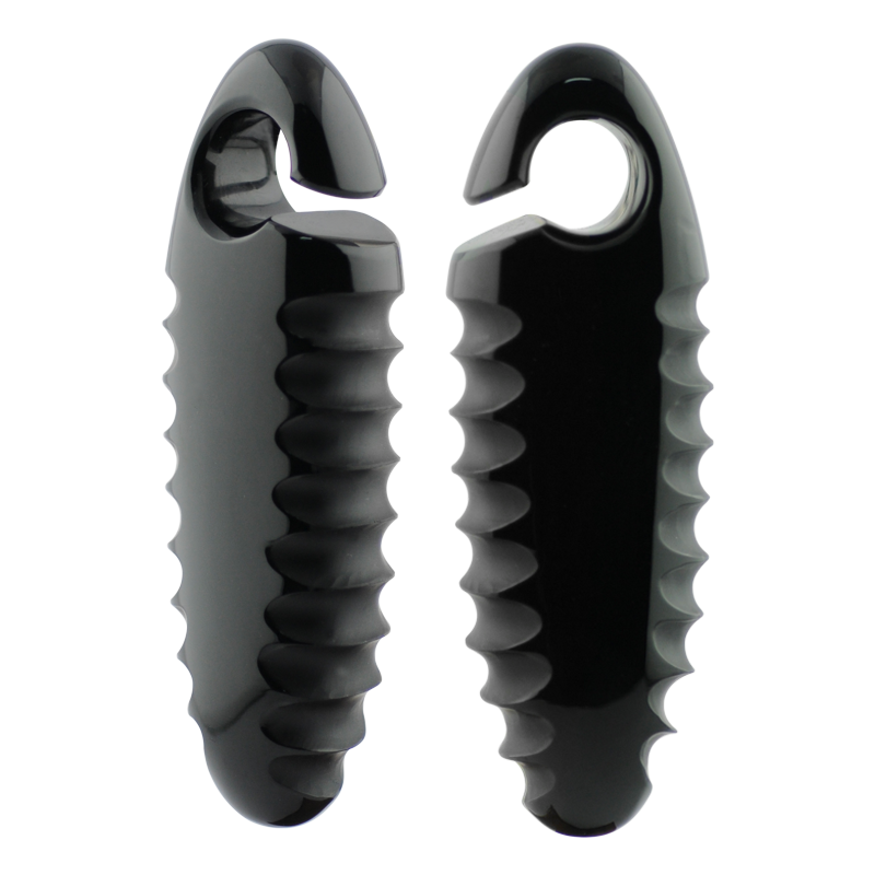 Black Hive Cocoons Gorilla Glass® Ear Weights Orecchio