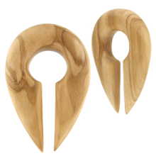Olive Wood Design Keyhole (60mm h)