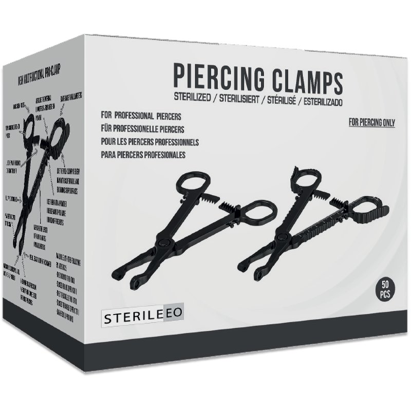 Eo Sterilized Oval Open Piercing Clamp Pinze, strumenti e aghi
