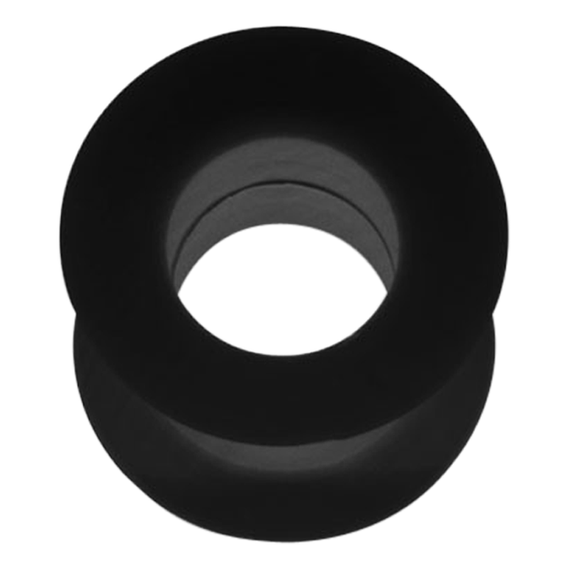 Silicone Flesh Tunnel Black Ear