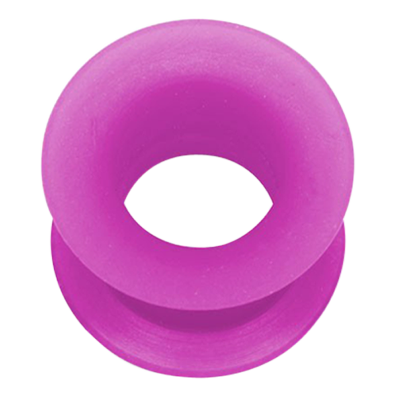 Silicone Flesh Tunnel Purple Ear