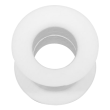 Silicone Flesh Tunnel White