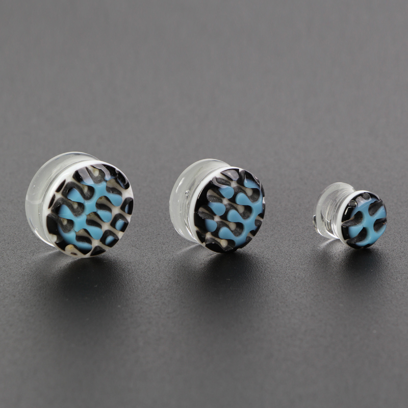 3D Retro Swerve Gorilla Glass® Ear Plug Orecchio