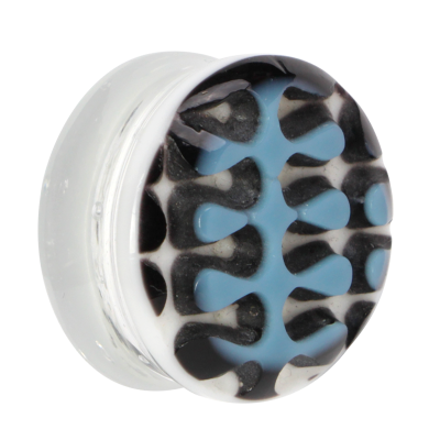 3D Retro Swerve Gorilla Glass® Ear Plug Orecchio