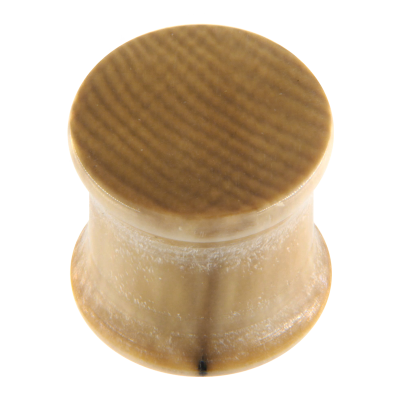 Brown Mammoth Ivory Flat Ear Plug (price for pair) Ear